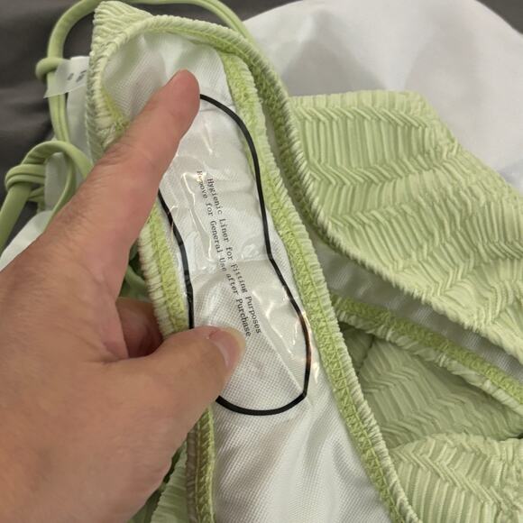 MakeMeChic Mint Green Bandeau Tankini High Cut Bikini Swimsuit NWOT Size S - Picture 11 of 11